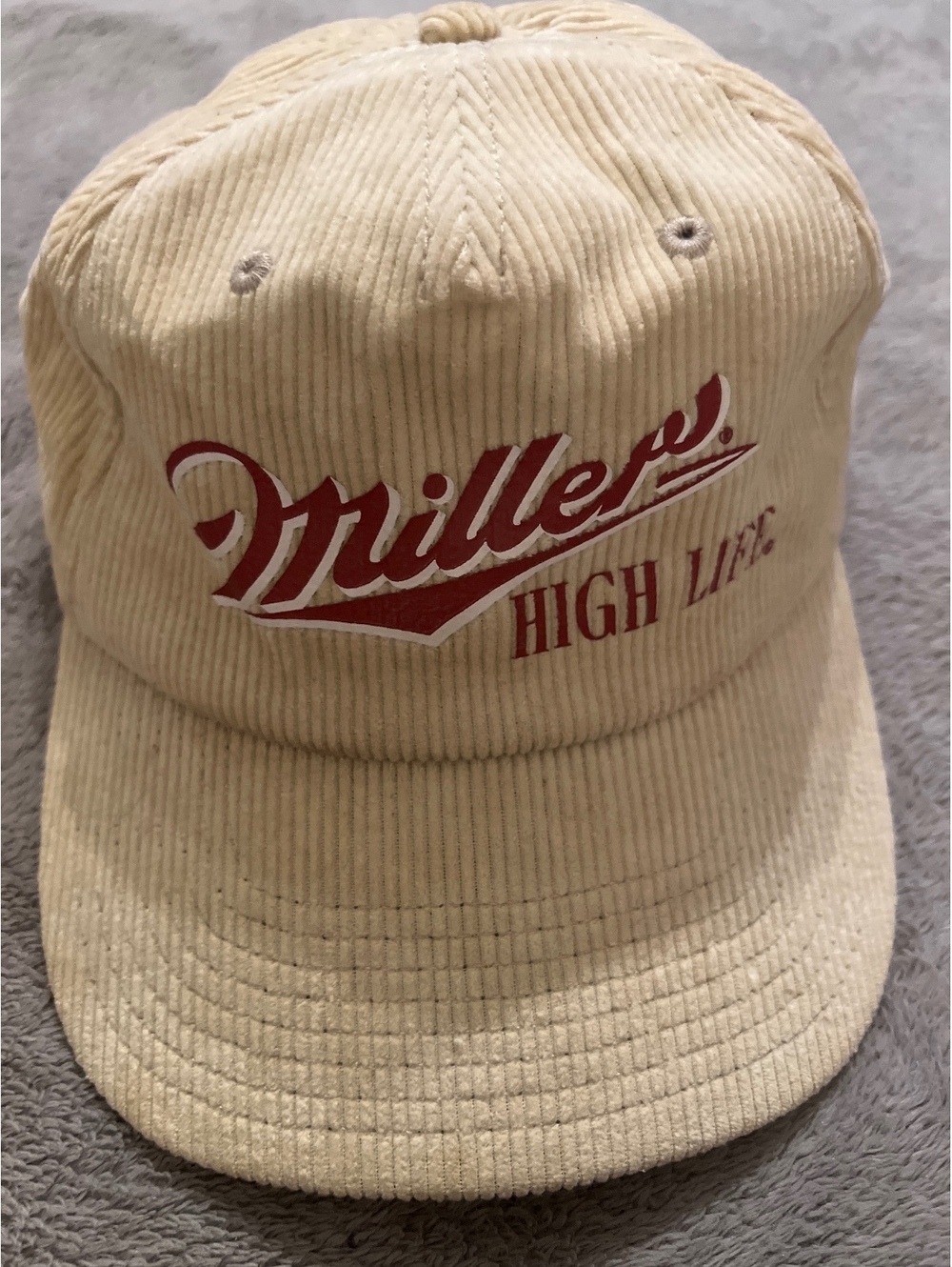 American Needle Miller High Life Vintage Corduroy Baseball Cap Hat